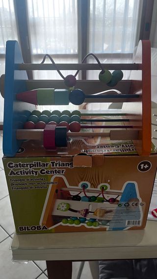 Triangolo attività Biloba 1+ in legno