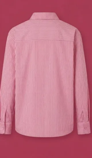 Camisa Rayas Rosa Talla M