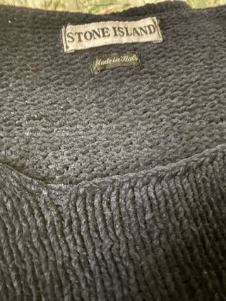 Maglia Stone Island anni 90 ciniglia blu