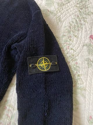 Maglia Stone Island anni 90 ciniglia blu