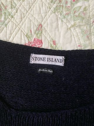 Maglia Stone Island anni 90 ciniglia blu