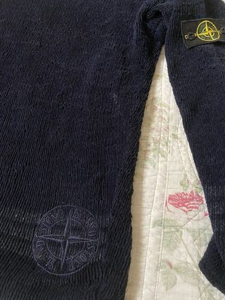 Maglia Stone Island anni 90 ciniglia blu