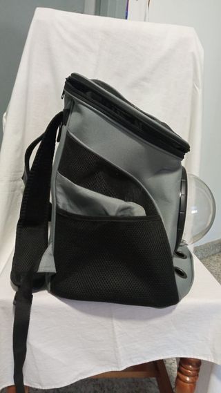 Mochila transportín gato, perro, pequeño burbuja