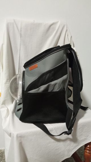 Mochila transportín gato, perro, pequeño burbuja