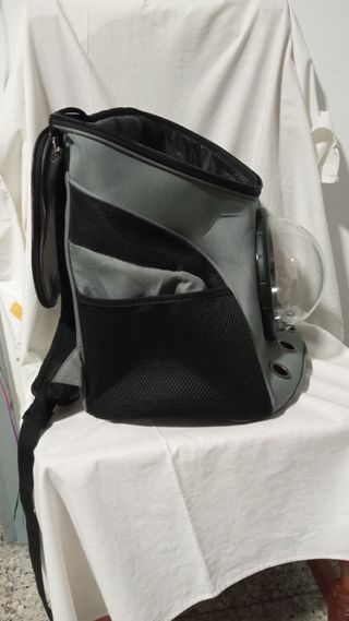 Mochila transportín gato, perro, pequeño burbuja