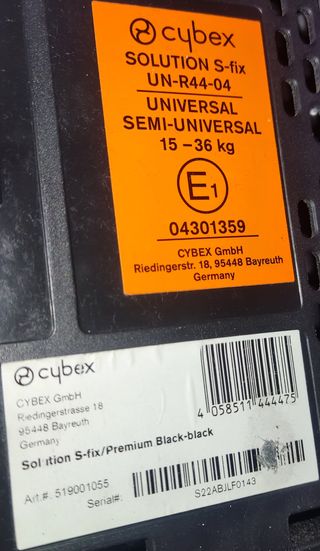 Silla coche Cybex Grupo 2-3 (15-36Kg)