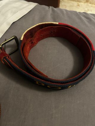 Cinturón Polo Ralph Lauren Negro y Dorado