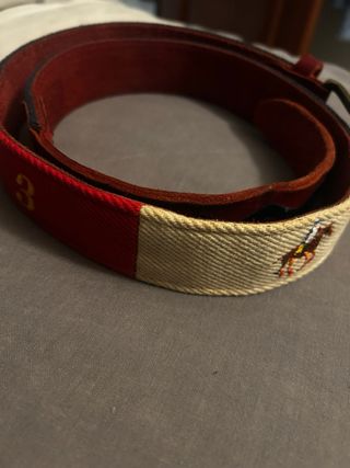 Cinturón Polo Ralph Lauren Negro y Dorado