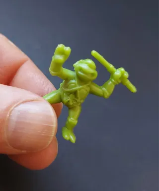 Figuras Tortugas Ninja. Dunkin antiguos. Años 80!!