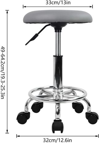 Taburete giratorio regulable en altura