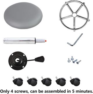 Taburete giratorio regulable en altura