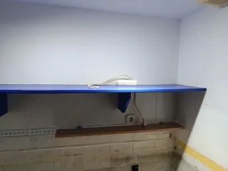 Estantería azul 180 cm