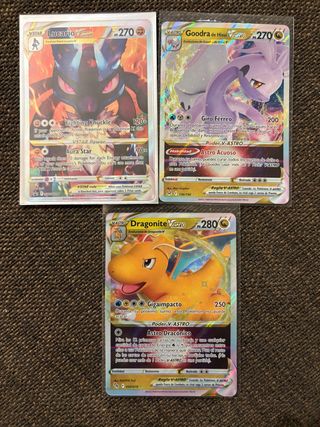 Cartas Pokémon VASTRO VSTAR Lucario, Goodra, Drago