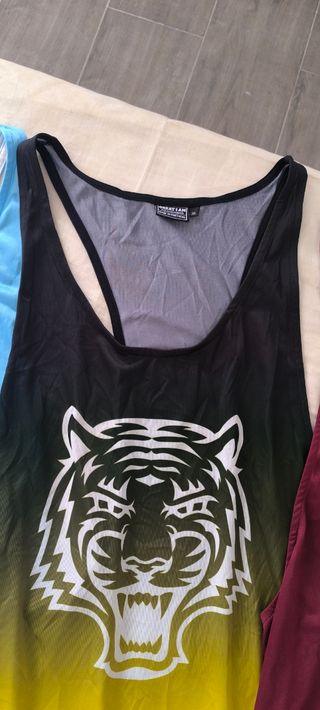 Lote 3 camisetas tirantes Great I am hombre 3XL