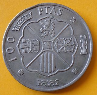 Moneda 100 Pesetas Franco 1966 Paquillo