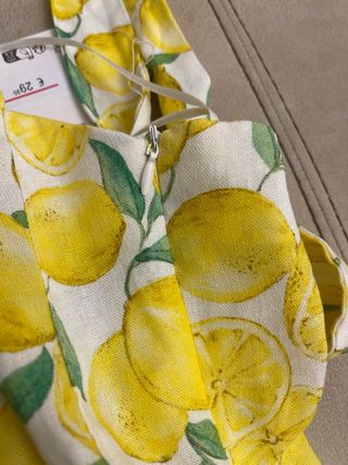 Vestido Zara Limones Talla S
