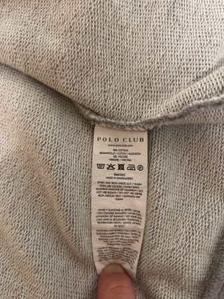 Chaqueta Polo Club Gris Talla M Hombre