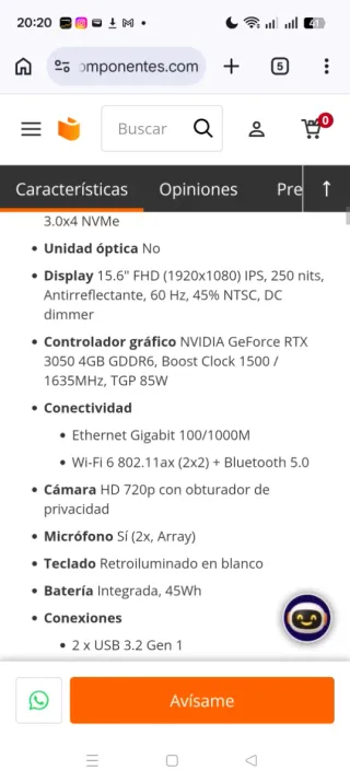 Lenovo IdeaPad 3 Gaming 15ACH6