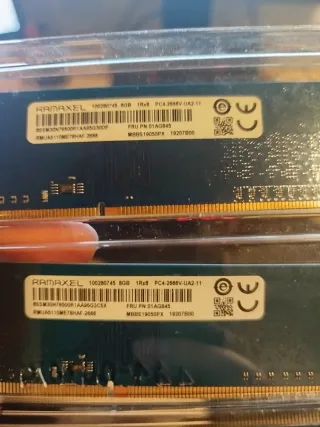 2x 8GB DDR4 2666MHz Módulos RAM