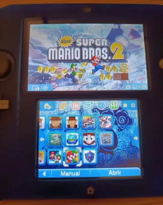 Nintendo 2DS edición especial 64gb juegos transp.