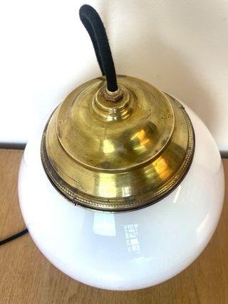 Lámpara de techo Modernista globo cristal opalina