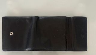 Monedero piel negro Moon