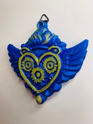 Decorazione Sacro Cuore da parete artigianale