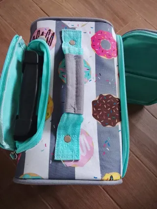 Maleta pequeña diseño de donas