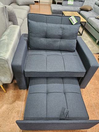 OFERTA DE SOFA CAMA 1 PLAZA EN TELA