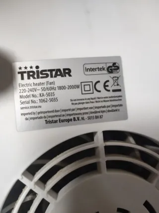 Calefactor Tristar portátil