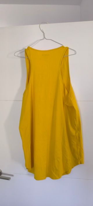 Camiseta tirantes hombre Agongym talla L amarilla