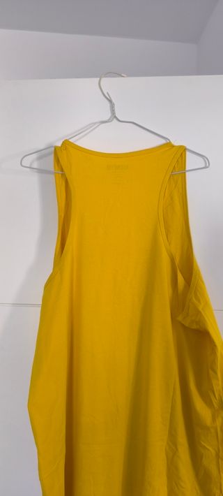 Camiseta tirantes hombre Agongym talla L amarilla