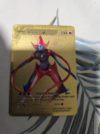 Cartas Pokémon Doradas (Set de 7)