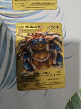Cartas Pokémon Doradas (Set de 7)