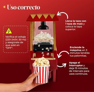 Máquina de Palomitas Estilo Retro