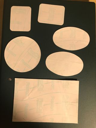 Lote 6 pegatinas RNE Radio Nacional España vintage