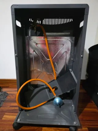 Estufa de Gas Interior Negra