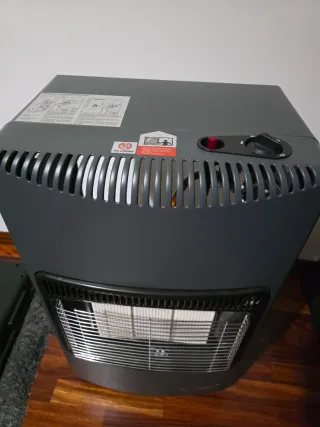 Estufa de Gas Interior Negra