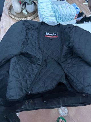 Chaqueta de cuero para moto