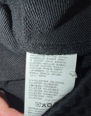 Tuta Upim nera in cotone