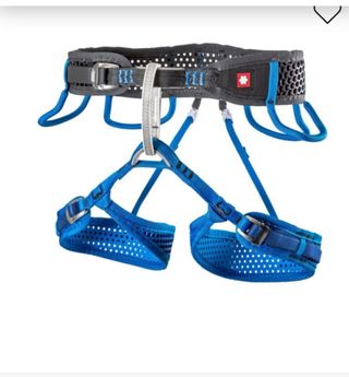 Arnés de escalada azul