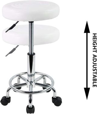 Taburete Giratorio Ruedas Regulable