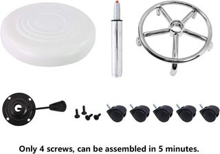 Taburete Giratorio Ruedas Regulable