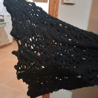 Jersey Zara calado manga larga negro