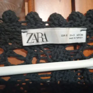 Jersey Zara calado manga larga negro