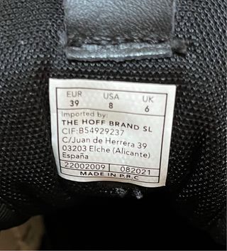 Zapatillas Hoff Mujer Talla 39