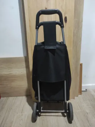 Mini carro de la compra plegable negro