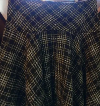 Falda de paño de cuadros