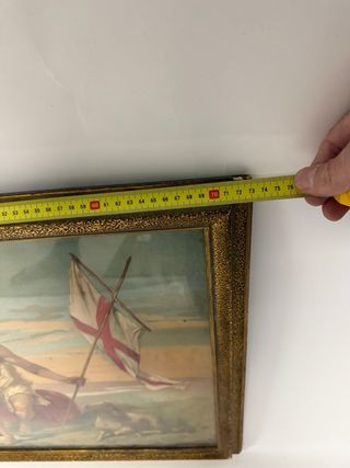 Stampa antica S. Giovanni Battista con cornice