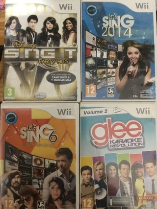 Pack 4 Juegos Wii: Disney Sing It, Let's Sing 2014